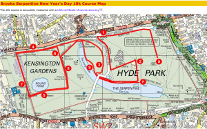 Hyde Park 10k route