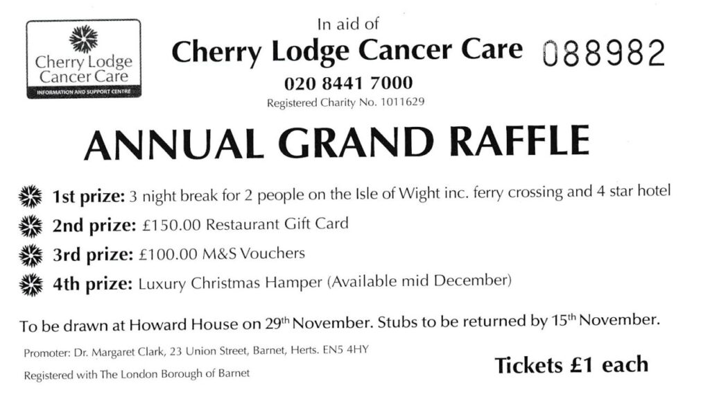 Cherry Lodge 2024 Annual Grand Raffle winners - Cherry Lodge Cancer Care