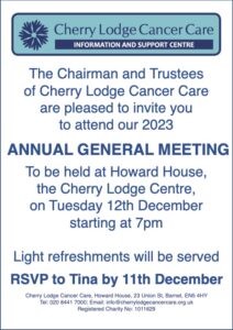 Cherry Lodge Cancer Care AGM @ Cherry Lodge Centre | England | United Kingdom