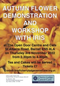 Autumn Flower Demonstration and Workshop with Floral Artist Iris @ The Open Door Centre | England | United Kingdom