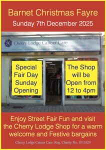 CL Shop open for Barnet Christmas Fayre 2025 @ Cherry Lodge Shop | England | United Kingdom
