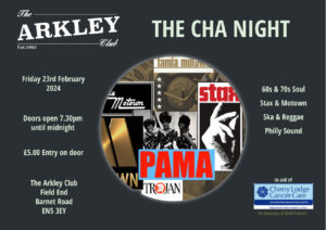 Cha Night February 2024 @ The Arkley Club | England | United Kingdom