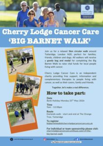 Big Barnet Walk - fundraising for Cherry Lodge Cancer Care @ The Orange Tree and Darlands Walk | England | United Kingdom