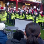 Barnet schoolchildren singing for Cherry Lodge 