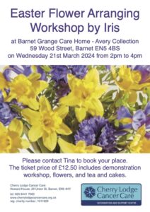 Easter Flower Arranging Workshop @ Avery Collection, Barnet Grange Care Home | England | United Kingdom