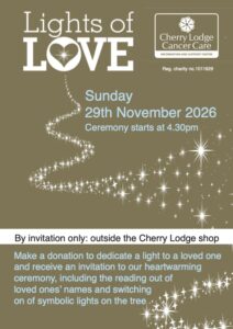 Lights of Love 2026 @ Outside the Cherry Lodge shop | England | United Kingdom
