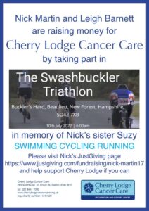 The Swashbuckler Triathlon - Please sponsor Nick