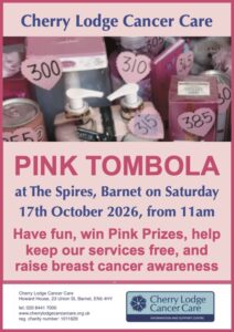 Cherry Lodge Cancer Care Pink Tombola 2026 @ The Spires | England | United Kingdom