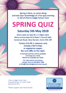 Spring Quiz - already sold out! @ Mary Immaculate and St Peter's Church Hall | New Barnet | England | United Kingdom